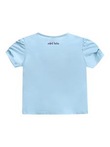 Mimi Tutu T-shirt met vlinderapplicatie - Blauw