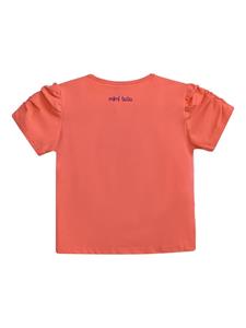 Mimi Tutu T-shirt met puppy applicatie - Oranje
