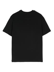 MSGM Kids Katoenen T-shirt met logoprint - Zwart