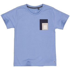 LEVV-collectie T-shirt sweat Kamil (mid blue)