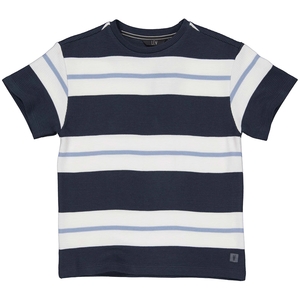 LEVV-collectie T-shirt oversized Kayden (aop blue stripe)