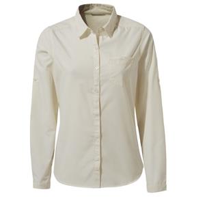 Craghoppers  Women's Kiwi II L/S Shirt - Blouse, beige/grijs