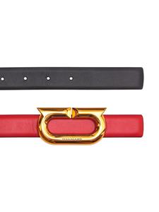 Ferragamo Riem met Gancini-gesp - Rood