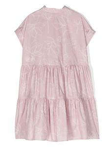 Brunello Cucinelli Kids floral-print cotton dress - Roze