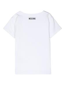Moschino Kids T-shirtjurk met grafische print - Wit