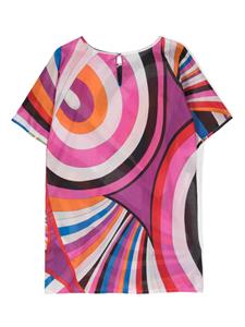 PUCCI Junior Iride-print cotton kaftan - Roze