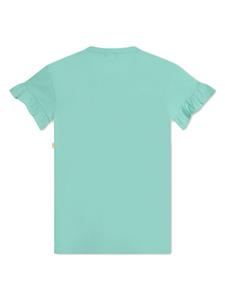 Billieblush slogan-print T-shirt dress - Groen