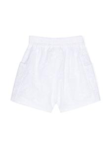 Monnalisa Shorts met broderie anglaise - Wit