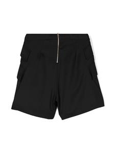 Balmain Kids high-waist smart shorts - Zwart