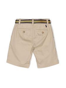 Ralph Lauren Kids belted cotton shorts - Beige