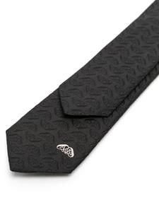 Alexander McQueen Zijden stropdas - Zwart