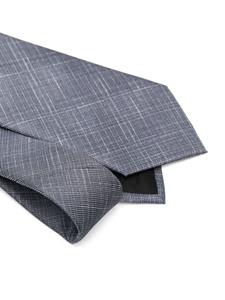 Brioni Zijden stropdas met print - Blauw