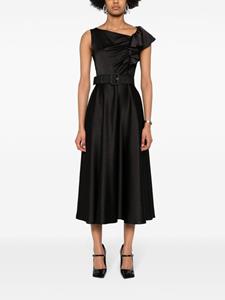NISSA Midi-jurk met ceintuur - Zwart