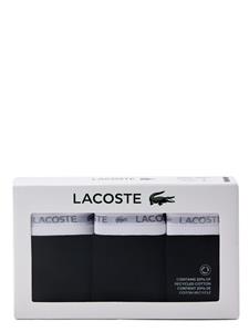 Lacoste logo-waistband thong (pack of three) - Zwart