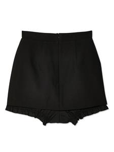 SHUSHU/TONG double-layer miniskirt - Zwart