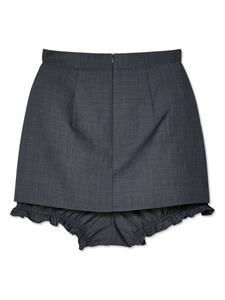 SHUSHU/TONG double-layer miniskirt - Grijs