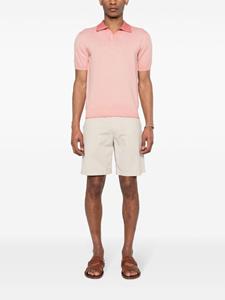 Altea fine-knit cotton polo shirt - Roze