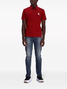 Emporio Armani Poloshirt met geborduurd logo - Rood