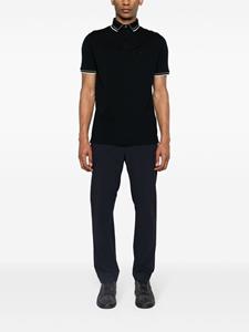 Emporio Armani Poloshirt met geborduurd logo - Blauw