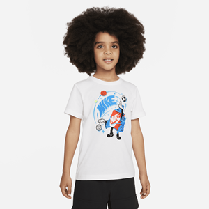 Nike T-shirt met graphic voor kleuters - Wit