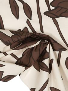 Brunello Cucinelli Sjaal met bloemenprint - Beige