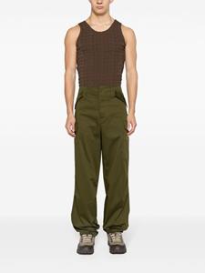 MSGM Katoenen cargo broek - Groen