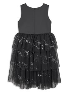 IAME crystal-embellished dress - Zwart