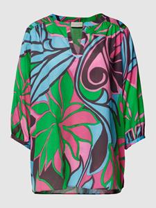 Milano italy Blouse met all-over print, model 'Tropical Flower'