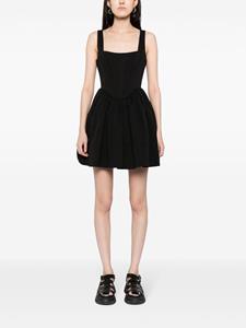 STAUD Mini-jurk met korset - Zwart