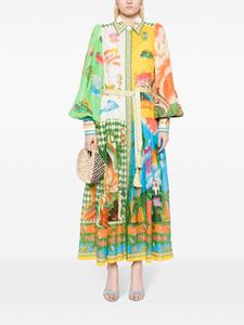 ALEMAIS Paradiso graphic-print shirt dress - Veelkleurig