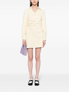 B+ab Injection checked minidress - Geel