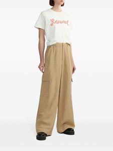 Izzue wide-leg cargo trousers - Beige