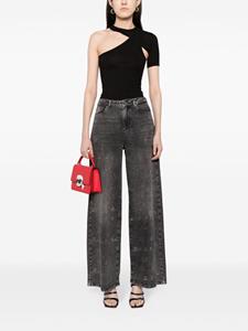 Karl Lagerfeld Jeans met wijde pijpen - Zwart