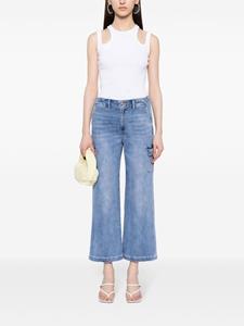 PAIGE Carly cotton-blend cargo jeans - Blauw