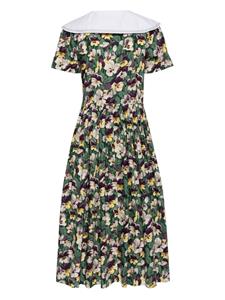 Batsheva x Laura Ashley Tye midi-jurk met bloemenprint - Veelkleurig