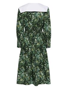 Batsheva x Laura Ashley Osian midi-jurk met bloemenprint - Groen