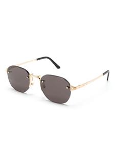 Cartier Eyewear Zonnebril met vierkant montuur - Goud