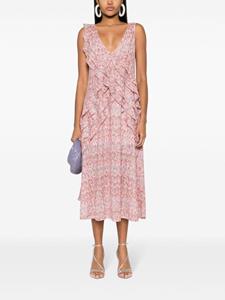 Missoni Midi-jurk met zigzag patroon - Roze