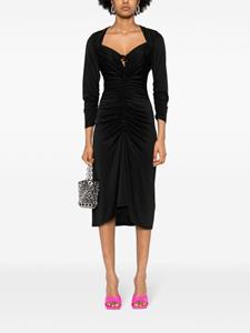 DVF Diane von Furstenberg Aurelie midi dress - Zwart