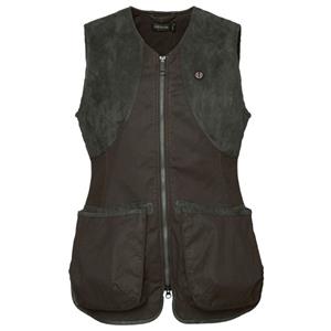 Chevalier  Women's Vintage Dogsport Vest - Softshellbodywarmer, grijs/zwart