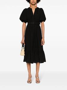 DVF Diane von Furstenberg Polina cotton midi dress - Zwart