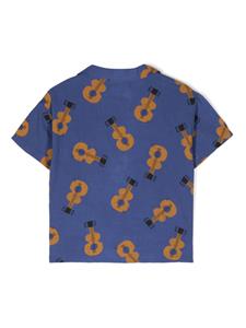 Bobo Choses Katoenen shirt met print - Blauw