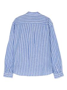Ralph Lauren Kids Gestreept linnen shirt - Blauw
