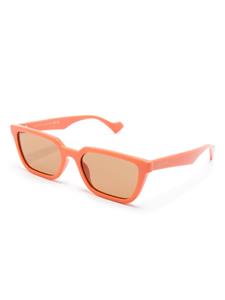 Gucci Eyewear Zonnebril met rechthoekig montuur - Oranje