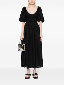 Faithfull the Brand Rosarico linen midi dress - Zwart