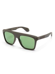 Gucci Eyewear Zonnebril met vierkant montuur - Groen