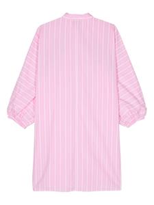 Essentiel Antwerp stripped cotton mini shirt dress - Roze