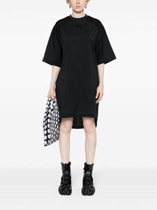 Y-3 logo-stamp mini dress - Zwart