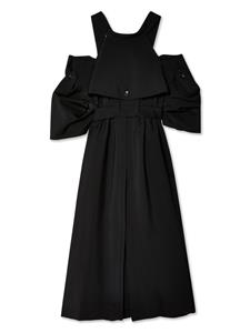Junya Watanabe trench midi dress - Zwart