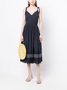Jason Wu Midi-jurk met ringlets - Blauw